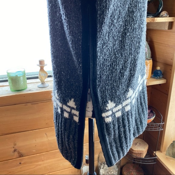 BANANA REPUBLIC Fair Isle WOOL/ALPACA COWL NECK SWEATER - Picture 4 of 7